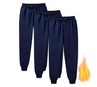 Amazon Warehouse Deal Sweatpants Men Sherpa Fleece Lined Pants Womens Plush Warm Joggers Pant Solid Color Winter Trousers Bottoms Workout Jogger Sports Trousers with Pockets Drawstring Plus Size