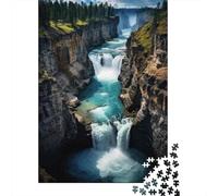 Amazon Waterfalls Nature Photography 1000 Piece Jigsaw, Holiday Puzzle Gift, 52x38cm/1000pcs