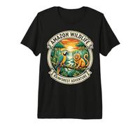 Amazon Wildlife Rainforest Adventure Vintage Jungle Brazil Premium T-Shirt