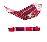 Amazonas Aruba Single Spreader bar Cotton Weatherproof Garden Hammock - Fuego in Dark Red amazonas Dark Red