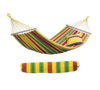 Amazonas Aruba Single Spreader bar Cotton Weatherproof Garden Hammock With Bag - Vanilla in Yellow amazonas Yellow