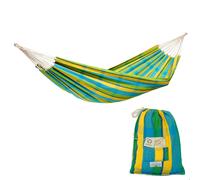Amazonas Barbados Cotton Double 2 Seat/Person Sized Classic Garden Hammock With Bag - Lemon in Green amazonas Green