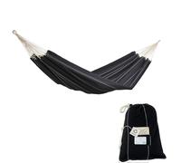 Amazonas Barbados Family Hammock - Brazilian Cotton, Cocoon Style in Black amazonas Black