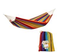 Amazonas Barbados Rainbow Double Cotton Traditional Garden Hammock With Bag
