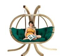 Amazonas Globo Royal Double Hanging Egg Chair & Stand Set - Verde Green
