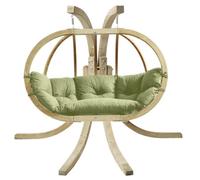 Amazonas Globo Royal Double Seater Hanging Chair Set - Oliva