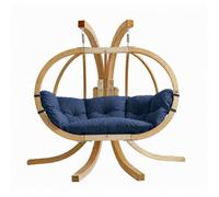Amazonas Globo Royal Wooden Double Hanging Egg Chair Set Brisa