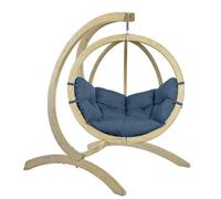 Amazonas Globo Wooden Single Hanging Egg Chair Set Brisa