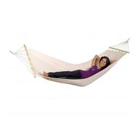 Amazonas - Hängematte Tobago - Hammock size mit Stab, white