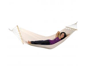 Amazonas - Hängematte Tobago - Hammock size mit Stab, white