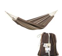 Paradiso Family Sized Handcraftec Garden Hammock with Bag - Cafe amazonas Brown One Size