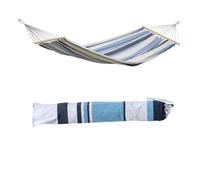 Amazonas Samba Double Spreader Bar Garden Hammock - Weather-Resistant Polycotton - 180kg in Blue amazonas Blue