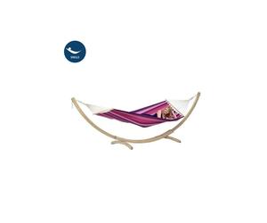 Amazonas Star Single Hammock & Wooden Stand Set - Weatherproof, Spreader Bar in Pink amazonas Pink