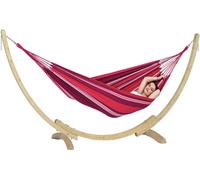 Amazonas Striped Hammock and Apollo Stand Set -