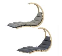 Amazonas Swing Lounger Floated Recliner Anthracite / Taupe in Grey amazonas Grey