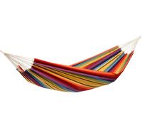Amazonas Barbados Cotton Double 2 Seat/Person Sized Classic Garden Hammock With Bag - Rainbow amazonas Multi One Size