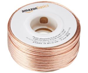 AmazonBasics 100ft 16 Gauge Audio Stereo Speaker Wire Cable 100 Feet