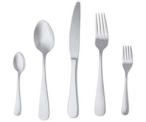 AmazonBasics 20-Piece Stainless Steel Flatware Set with Round Edge, Service for 4 - Amazon Vine