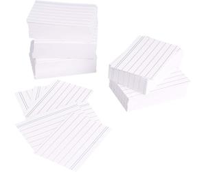 AmazonBasics A8 Ruled Index Cards - White (Pack of 1000) - Amazon Vine