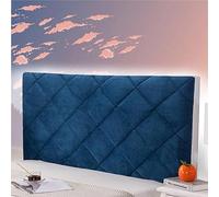 AmazonBasics Headboard Cover - Double & Queen Size - White Velvet - 160cm