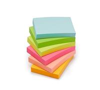 AmazonBasics Self-Adhesive Notepad, Mini Rectangle, 3.8 x 5 cm, Pack of 24, Colourful