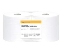 AmazonCommercial Industrial Wiping Paper Roll, 2-ply Pure Cellulose, 2 Rolls (1 pack), 815 Sheets per Roll, Sheet Size: 25.7 cm x 36 cm