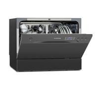 Klarstein Table Top Dishwasher, 6 Place Setting Mini Dishwasher, Quiet Operation Countertop Dishwasher w/ 6 Washing Programs, Compact Tabletop Dishwasher, Easy To Install Homes/Office Small Dishwasher