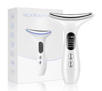 AmazValue Global EMS Face Lifting Device - Anti-Aging Facial Massager with LED Light, 4 Modes, 3 Energy Levels - Face & Neck Tightening, Skin Firming, Wrinkle Reduction - Rechargeable Beauty Device