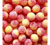 AmazValue Global Mega Sour Sweets 400g - Extreme Sour Candy, British Boiled Sweets, Intense Sour Coating (Custard & Rhubarb)
