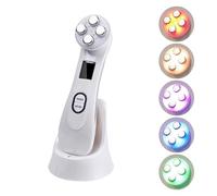 AmazValue Global RF Facial & Neck Massager with LED Light & Gentle Warming - Rechargeable Beauty Device with Adjustable Modes, Face & Neck Massage Tool for Daily Skincare Routine