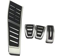 AMAZWI Car Brake Clutch Gas Pedal Cover for Audi A5 B8 2007-2015 A4 B8 8K Q5 8R,Non-Slip Accelerator Footrest Modified Gas Brake Pad Clutch Pedal Pads Covers Set Accessories Pedals,B Mt With Rest