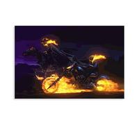 AmAzwi Ghost Rider Classic Art Poster 5 Canvas Poster Bedroom Decor Sports Landscape Office Room Decor Gift Unframe: 20x30inch(50x75cm)
