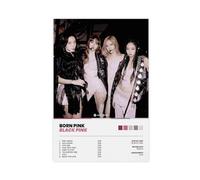 AmAzwi K-Pop Blackpink Poster Born Pink Album Cover Canvas Poster Bedroom Office Decor Gift Unframe: 11.81x7.87in (20x30cm)