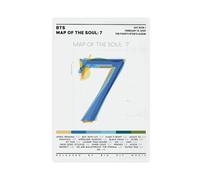 AmAzwi K-Pop BTS Poster Map of The Soul 7 Album Cover Canvas Poster Bedroom & Living Room Decor Gift Unframed: 20x30cm