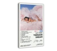AmAzwi Katy Perry Poster Teenage Dream Album Cover Poster Canvas Poster Bedroom Decor Sports Landscape Office Room Decor Gift Frame: 08x12inch(20x30cm)