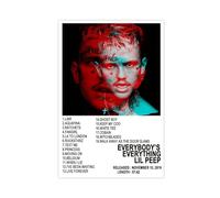 AmAzwi Lil Peep - Everybody's Everything Album Poster 2 Canvas Poster Wall Art Decor Print Picture Paintings for Living Room Bedroom Decoration Unframe: 08x12inch(20x30cm)