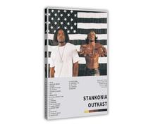 AmAzwi Outkast Poster Stankonia Music Album Cover Posters Canvas Poster Wall Art Decor Print Picture Paintings for Living Room Bedroom Decoration Frame: 08x12inch(20x30cm)
