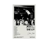AmAzwi Playboi Carti Poster Die Lit Album Canvas Poster Bedroom Decor Sports Landscape Office Room Decor Gift Unframe: 16x24inch(40x60cm)