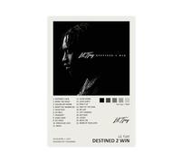 AmAzwi Tjay Destined 2 Win Album Poster Lil Music Cover Canvas Poster Wall Art Decor Print Picture Paintings for Living Room Bedroom Decoration Unframe: 08x12inch(20x30cm)