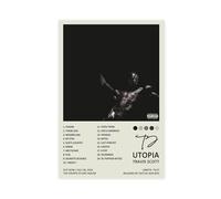 AmAzwi Travis Poster Scott Utopia Album Cover Poster 3 Canvas Poster Bedroom Decor Sports Landscape Office Room Decor Gift Unframe: 12x18inch(30x45cm)