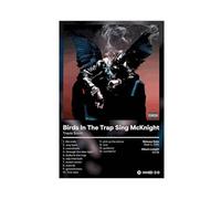 AmAzwi Travis Scott Poster Birds in The Trap Sing McKnight Music Album Cover Poster Canvas Poster Wall Art Decor Print Picture Paintings for Living Room Bedroom Decoration Unframe: 12x18inch(30x45cm)