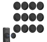 AMAZYC-US 6 Pack Magnetic Remote Control Holder - Upgraded Silicone Magnetic Wall Mount for TV, Fan & Air Conditioner Remotes - Self-Adhesive, No-Drill Remote Control Holder Wall Mount (Circle Black)