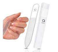 Ambaa Glass Nail File, 9 cm Double-Sided Professional Nail File, Clear