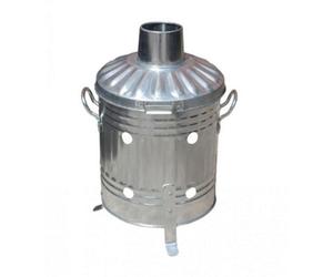 Ambador Galvanised Mini Garden Incinerator Silver (29 X 26.5 X 23.5Cm)