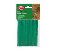 Ambador Garden Wire Twists (Pack Of 100) Green (One Size)