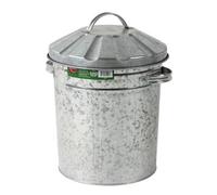 Ambador Mini Galvanised Bin Silver (One Size)