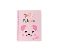 Ambar Pack of 5 Lined Lid A4 80 Sheets 1 Stripe Dog Person Girl