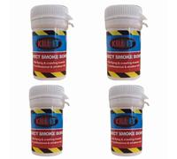 AMBARS Flea & Cluster Fly Killer Smoke Bombs 3.5g-Flea bombs for the home Pro Flea Treatment Foggers for the Home-Professional Strength Approved for Amateur Use|flea bomb|Bed Bug Killer (Pack of 4)