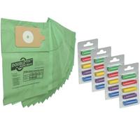 AMBARS Henry Hoovers Bags 10 Pack, Premium Vacuum Bags for Henry, Hetty, Numatic, & Hoovers Vacuum Cleaners - Compatible with HVR200, NV200, NV225, Pet Hair & Dust Filtration, Reusable & Durable