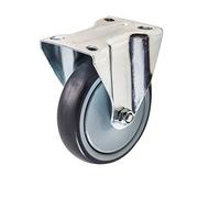 Ambassador 15802 Fixed Plate Castor, Grey, 100mm